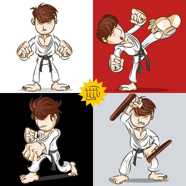 Karate de arte marcial — Archivo Imágenes Vectoriales