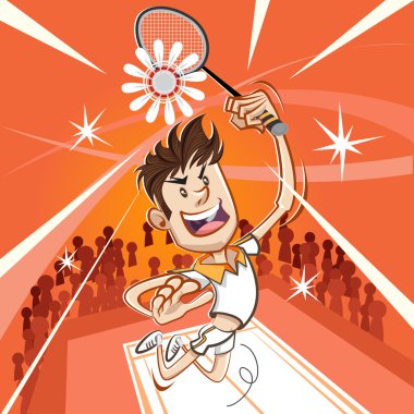 erkek badminton oyuncu