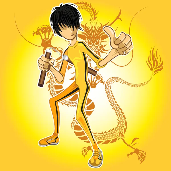 Kungfu Master Stock Illustration