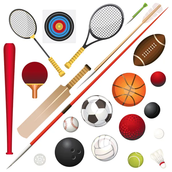 Equipements sportifs — Image vectorielle