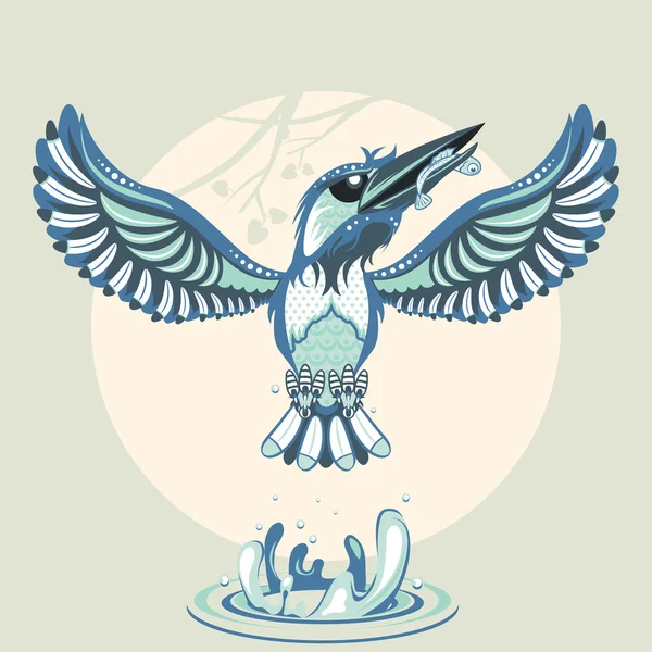 Kingfisher — Stok Vektör