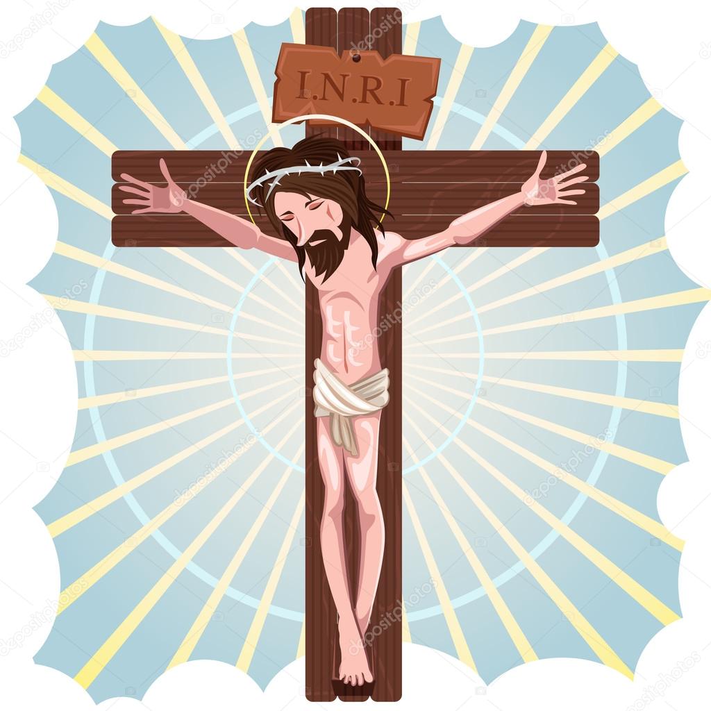 The Crucifixion of Jesus Christ Stock Vector Image by ©brancaescova  #48096413