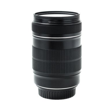 Zoom lens with filter on white