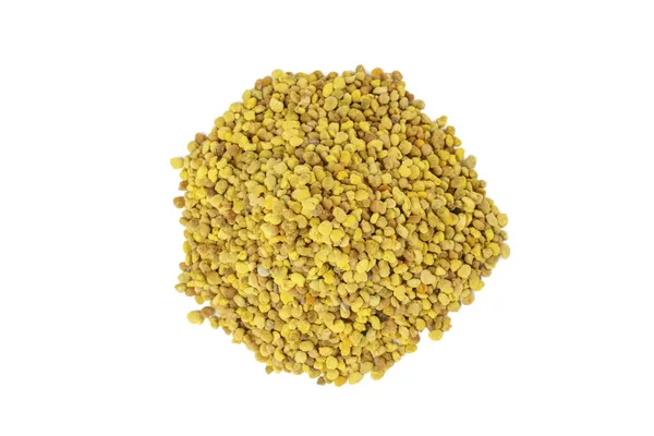 Bee Pollen Hög Isolerad Vit Bakgrund Naturlig Växtbaserade Läkemedel För — Stockfoto