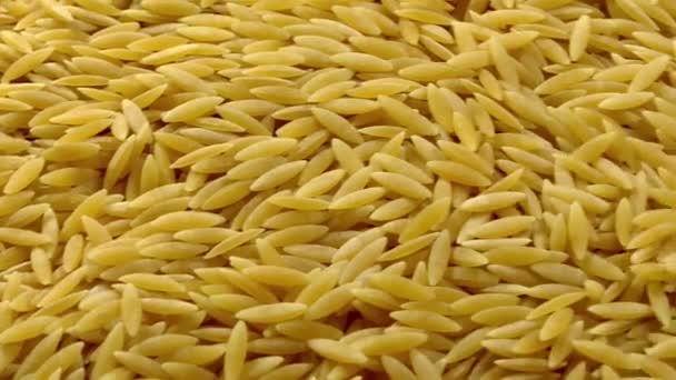 Grekland Kallas Kritharaki Italien Kallas Orzo Typ Pasta Livsmedelsingrediens Ris — Stockvideo