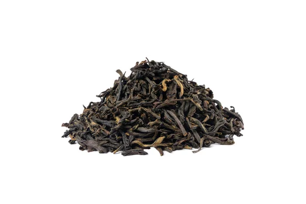 Yunnan Black Tea Heap Isolated White Background — Stock Photo, Image