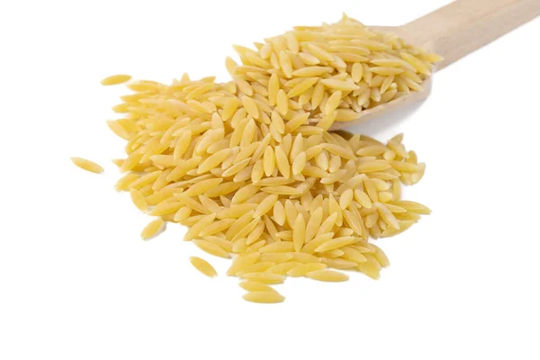 Grecia Llamado Kritharaki Italia Llamado Orzo Pasta Forma Arroz Cuchara —  Fotos de Stock