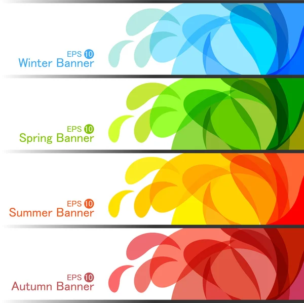 sezon afiş ve küme, soyut vektör çizimler
