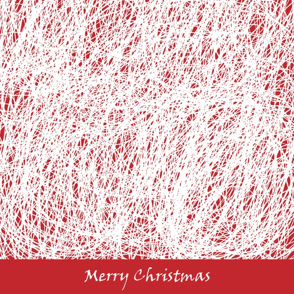 Rojo Navidad mano dibujado fondo — Archivo Imágenes Vectoriales