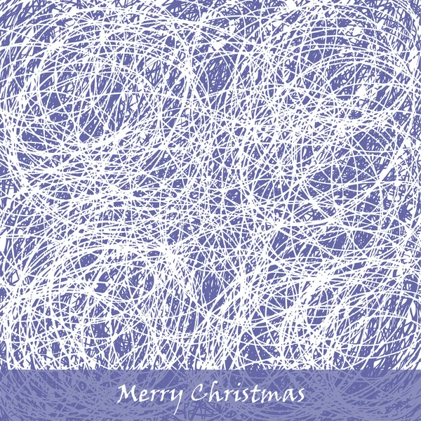 Blue Christmas hand drawn background