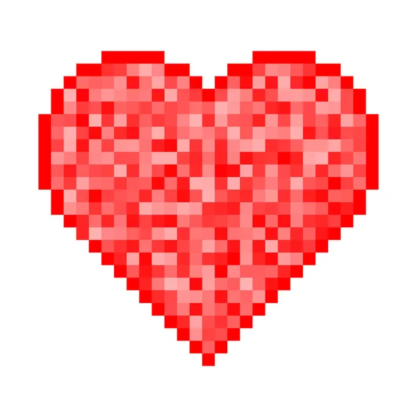 Icono de píxel de corazón — Archivo Imágenes Vectoriales