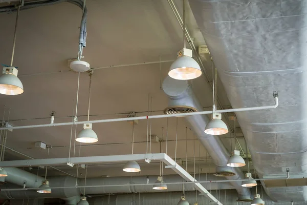 Air Duct Conditioning Ceiling Building Lamp — Stok Foto