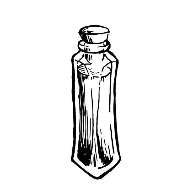 Tube Potion Alchimie Isolé Sur Fond Blanc — Image vectorielle