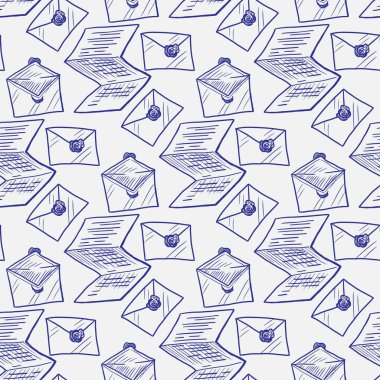 Açık zarf vektör çiziminin kusursuz deseni