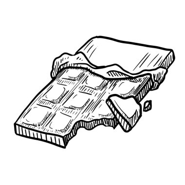 Chocolate vector illustration isolated on white background