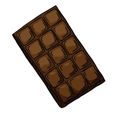 Chocolate vector illustration isolated on white background