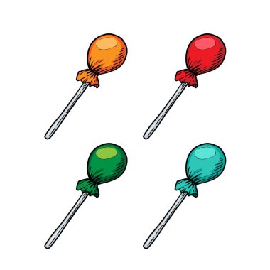 lollipop candy vector illustration isolated on white background