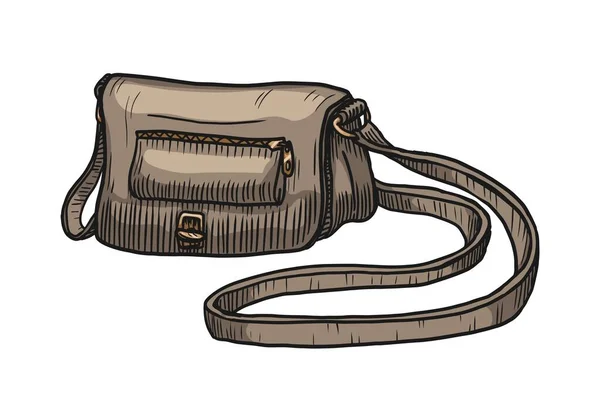 Illustration Vectorielle Sac Sur Fond Blanc — Image vectorielle