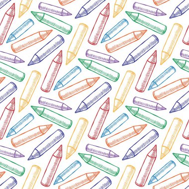 Kalem çizimi vektörü kusursuz desen