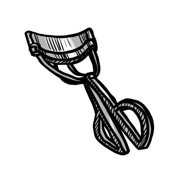 Eyelash Curler Vector Illustration White Background — Stock Vector