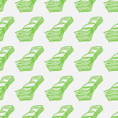 Para taslak vektörü pürüzsüz desen