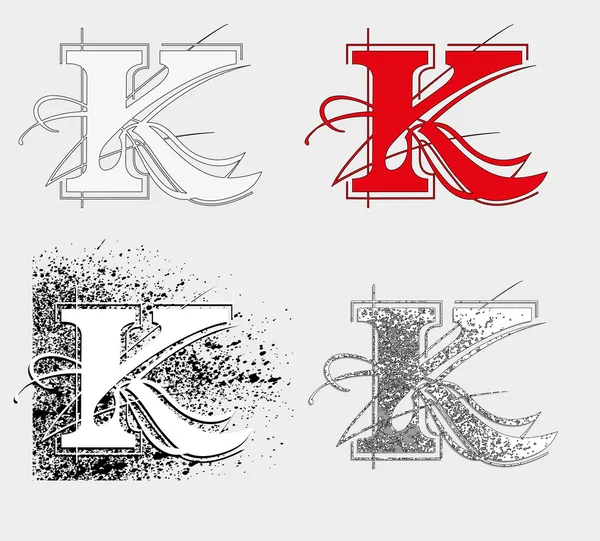 字体 k — 图库矢量图片