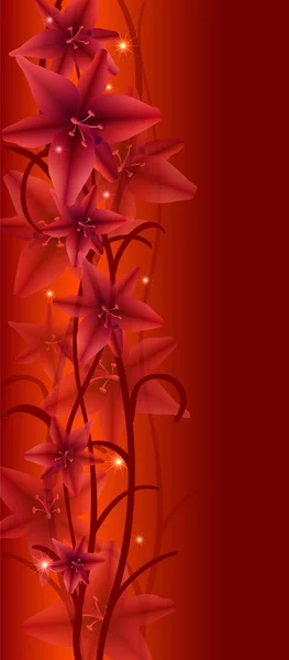 लाल फूल — स्टॉक वेक्टर