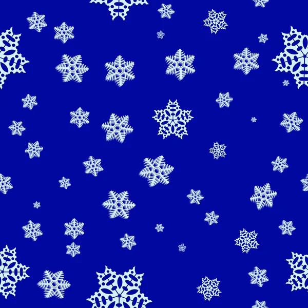 Naadloze sneeuwvlok patroon — Stockvector