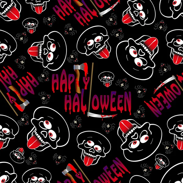 Halloween seamless pattern — Stock Vector