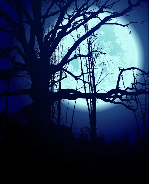 Голубая ночь — стоковый вектор
