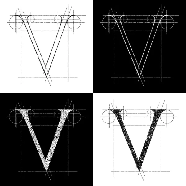 Kapitale V — Image vectorielle
