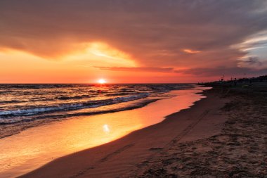 Tramonto in Spiaggia