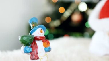 Bebek Noel şapka yeni yıl arka içinde
