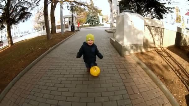 Jeux d'enfants dans le parc — Video