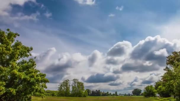 Tijd lapse wolken — Stockvideo