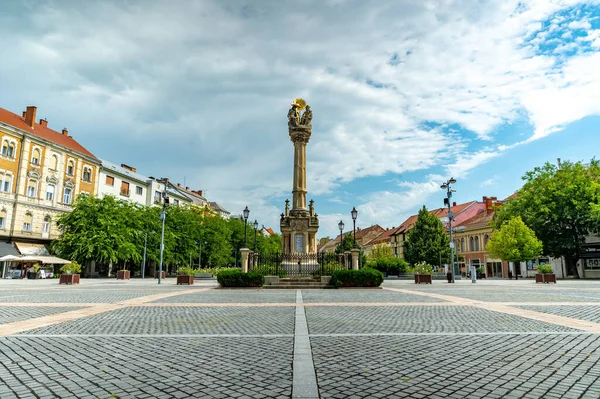 Szombathely Hungary August 2021 View Statue Holy Trinity Szentharomsag Szobor — Stock Photo, Image