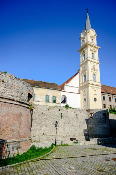 Igreja Saint George Dome Sopron Hungria Dia Ensolarado — Fotografia de Stock