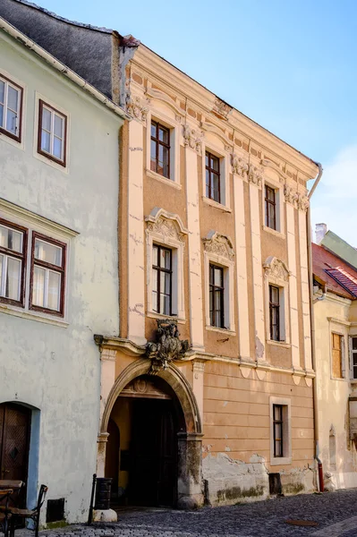 Vista Arquitectura Histórica Las Calles Plazas Sopron Hungría Día Soleado —  Fotos de Stock