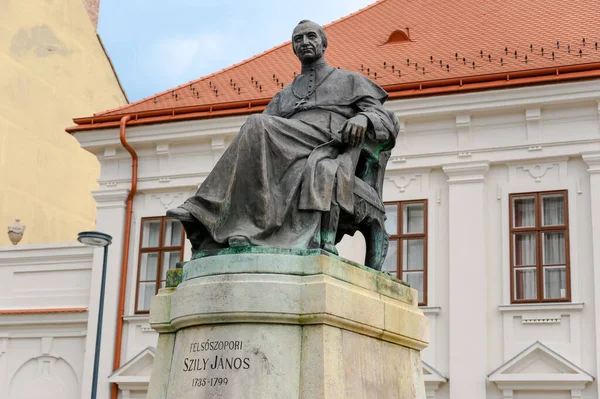 Estatua Felsoszopori Szily Janos Obispo Católico Szombathely Hungría — Foto de Stock