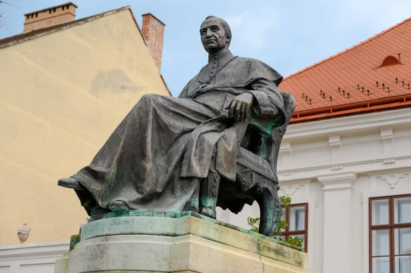 Statue Felsoszopori Szily Janos Évêque Catholique Szombathely Hongrie — Photo