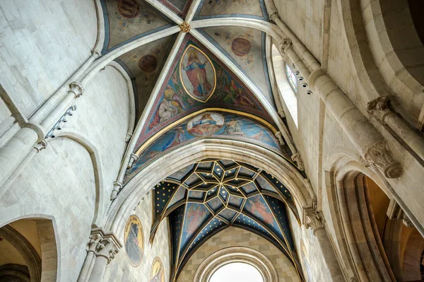 Pannonhalma Hungary August 2021 Interior Pannonhalma Benedictine Abbey Painting Ceiling — Stock Photo, Image
