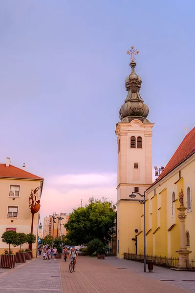 Szombathely Hungría Agosto 2021 Vista Arquitectura Histórica Las Calles Plazas —  Fotos de Stock