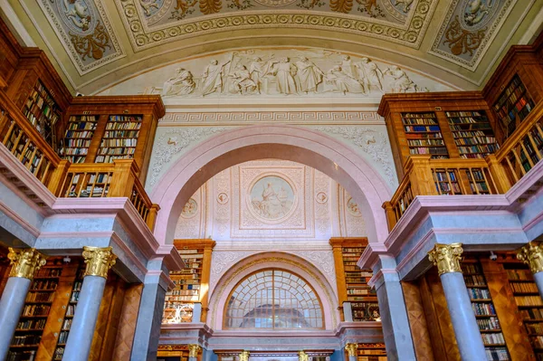 Pannonhalma Ουγγαρια Αυγουστου 2021 Εσωτερικό Της Βιβλιοθήκης Της Μονής Pannonhalma Εικόνα Αρχείου