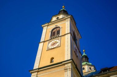 Slovenya 'nın Ljubljana katedrali güneşli bir günde