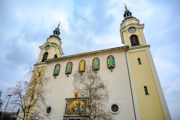 stock image Saint Peter Catholic church in Ljubljana, Slovenia