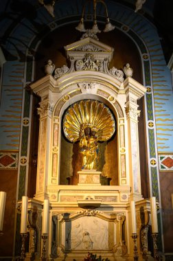 LJUBLJANA, SLOVENIA - 15 Şubat 2022: Ljubljana 'daki Fransisken Annunciation Kilisesi