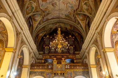 LJUBLJANA, SLOVENIA - 15 Şubat 2022: Ljubljana 'daki Fransisken Annunciation Kilisesi