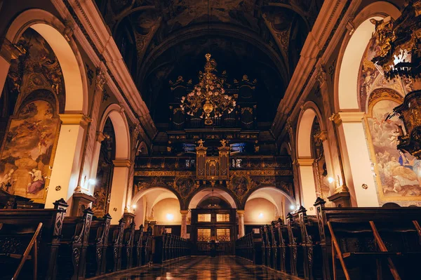 Ljubljana Slovenia Febbraio 2022 Interno Della Chiesa Francescana Dell Annunciazione — Foto Stock