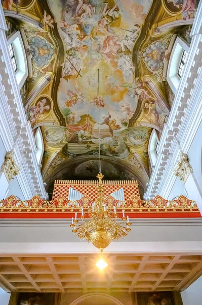 リュブリャナ スロベニア 2022年2月15日 リュブリャナのサンピエトロ カトリック教会の内部 — ストック写真