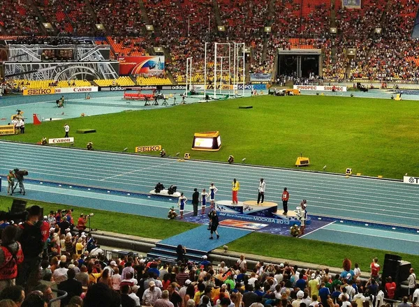 Церемония открытия чемпионата мира по лёгкой атлетике — стоковое фото